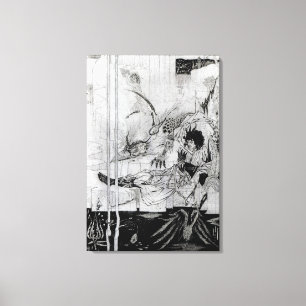 Now King Arthur saw the Questing Beast Canvas Print