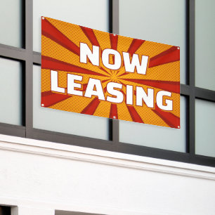 Now Leasing Apartments Large Outdoor Banner