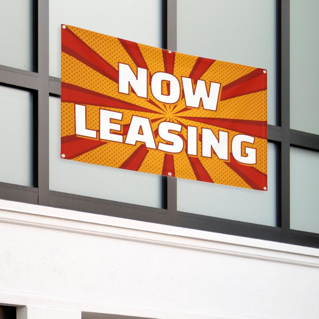 Now Leasing Apartments Large Outdoor Banner (Outside Building)