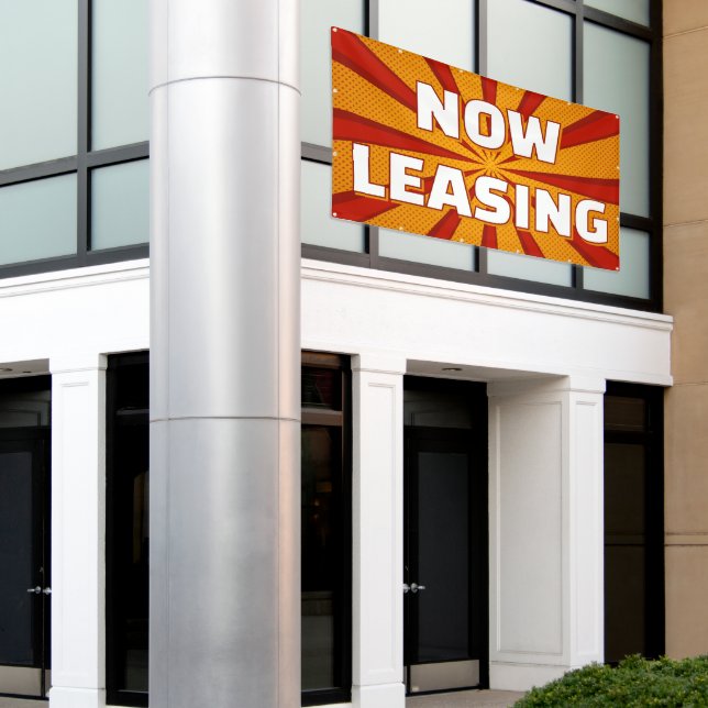Now Leasing Apartments Large Outdoor Banner (Outside Building)