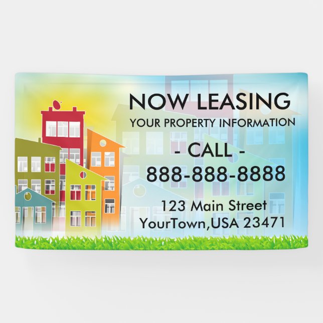 Now Leasing Banner (Horizontal)