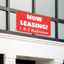 Now Leasing Custom Banner