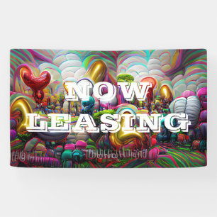 Now Leasing custom Vinyl Banner 3' x 5' Banner