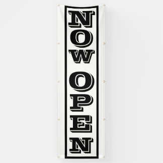 Now Open Banner