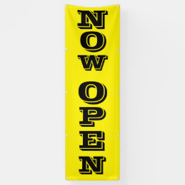 Now Open Banner