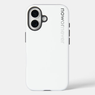 Now or Never Vanishing Quote for Procrastinators iPhone 16 Case