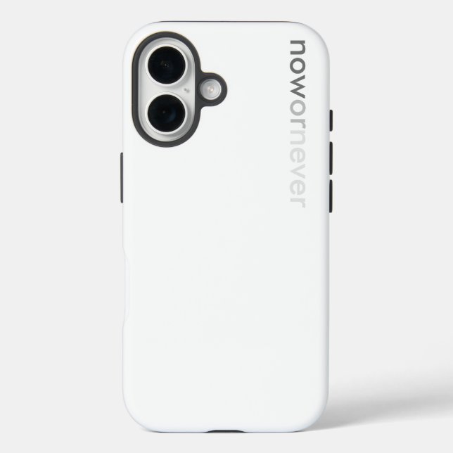 Now or Never Vanishing Quote for Procrastinators Case-Mate iPhone Case (Back)