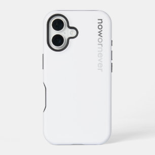 Now or Never Vanishing Quote for Procrastinators iPhone 16 Case