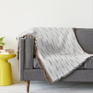 Now or Never Vanishing Quote for Procrastinators Throw Blanket