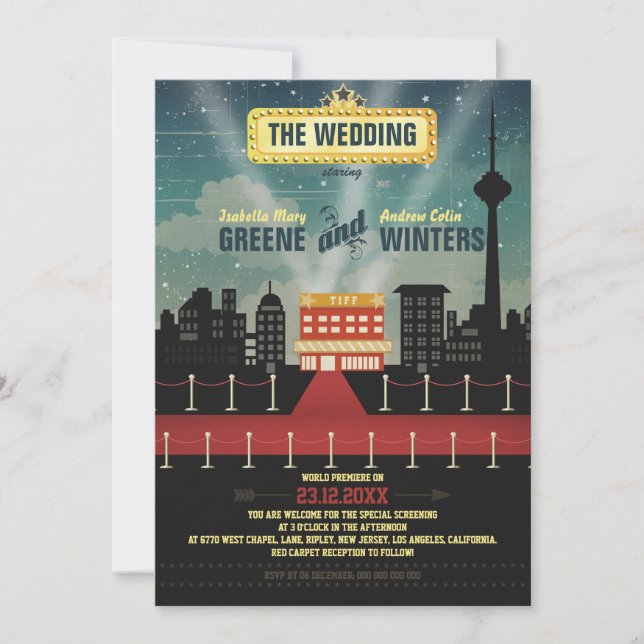 Now Playing - Toronto version Invitation (Front)