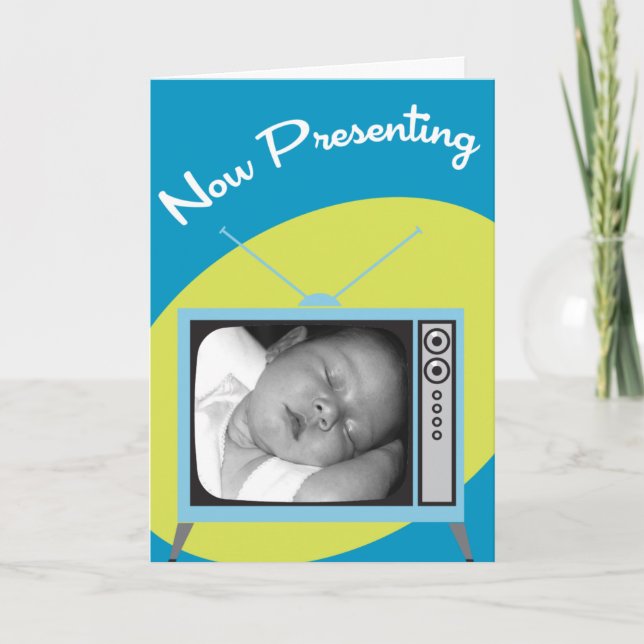 Now Presenting Your New Baby Announcement (Front)