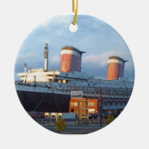 Now & Then Ceramic Ornament