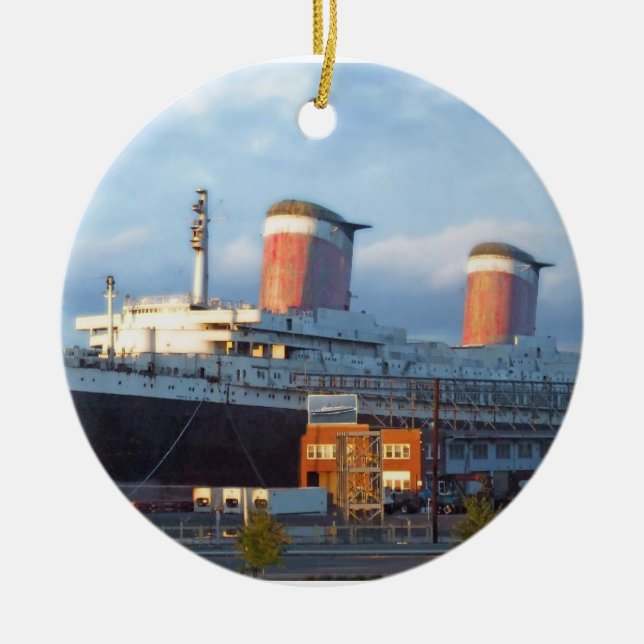 Now & Then Ceramic Ornament (Front)