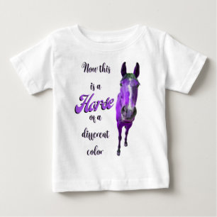 Now This Is A Horse Of A Different Colour Purple Baby T-Shirt