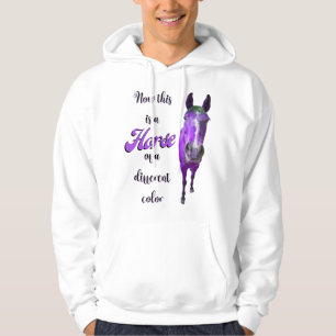 Now This Is A Horse Of A Different Colour Purple Hoodie
