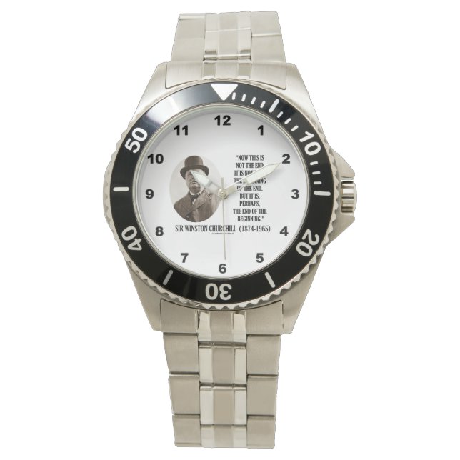 Now This Not The End Beginning Winston Churchill Watch (Front)