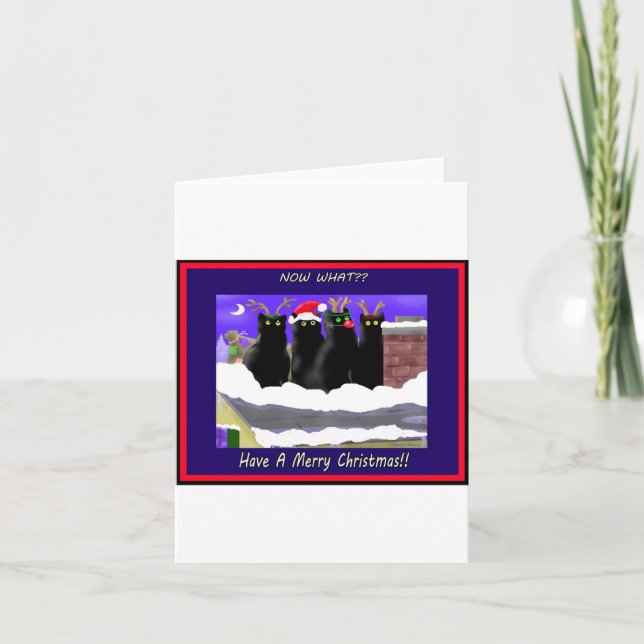 Now What? Christmas cards. Holiday Card (Front)