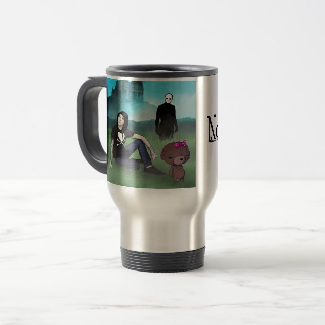 Nowhere travel mug (Front Left)