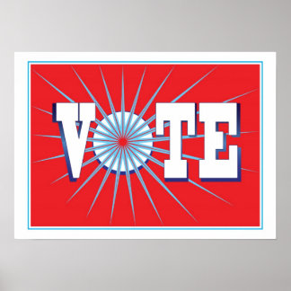 NowPower • VOTE ! Poster in Red