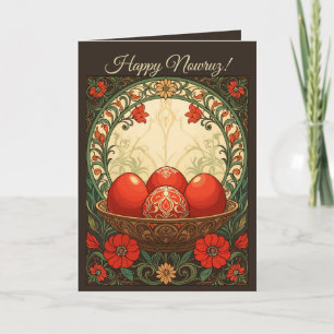 Nowruz Eggs of Renewal Persian Spring Art Card