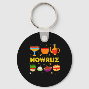 Nowruz Mobarak Iranian Persian New Year Family Keychain