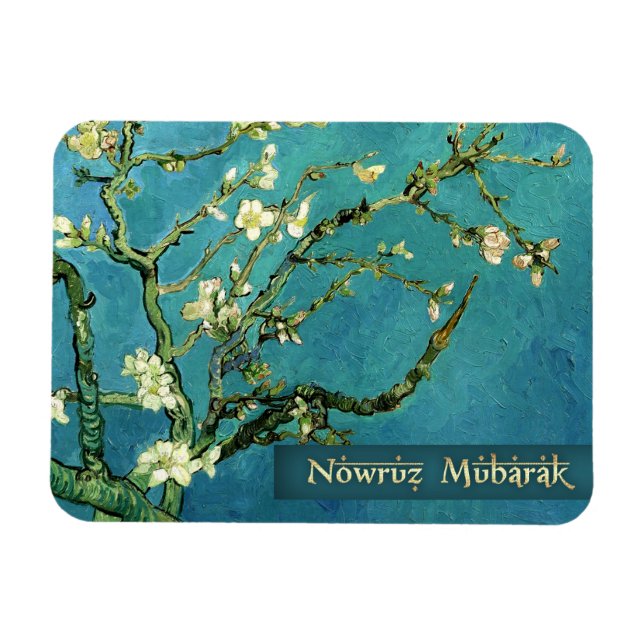 Nowruz Moubarak. Perse Nouvel An Cadeau Magnet (Horizontal)