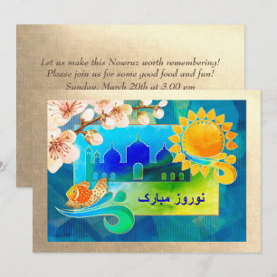 Nowruz Mubarak Invitations du Nouvel An Perse