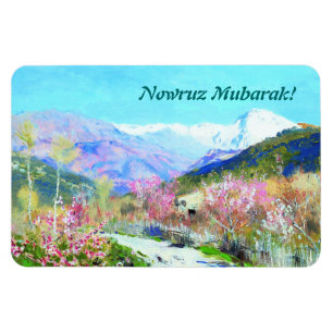 Nowruz Mubarak. Persian New Year Fine Art Magnet