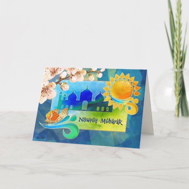 Nowruz Mubarak. Persian New Year Greeting Cards (Front)