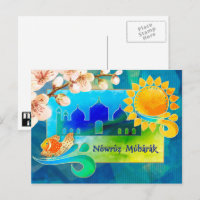 Nowruz Mubarak. Persian New Year Postcards