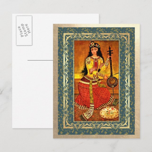 Nowruz Mubarak. Persian New Year Postcards (Front/Back)