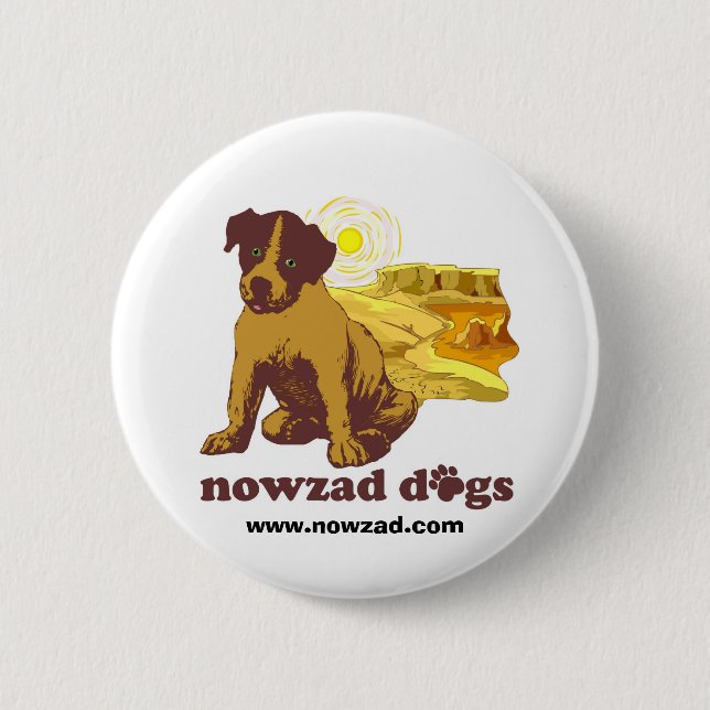 Nowzad Badge 2 Inch Round Button (Front)