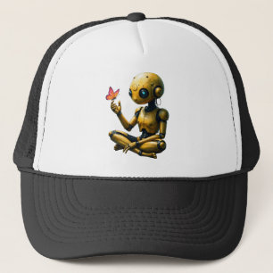 Nox Finds Wonder,A Curious Robot's First Butterfly Trucker Hat