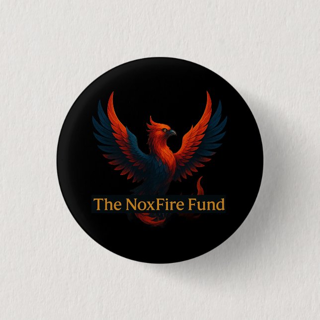 NoxFire Fund Badge 1 Inch Round Button (Front)
