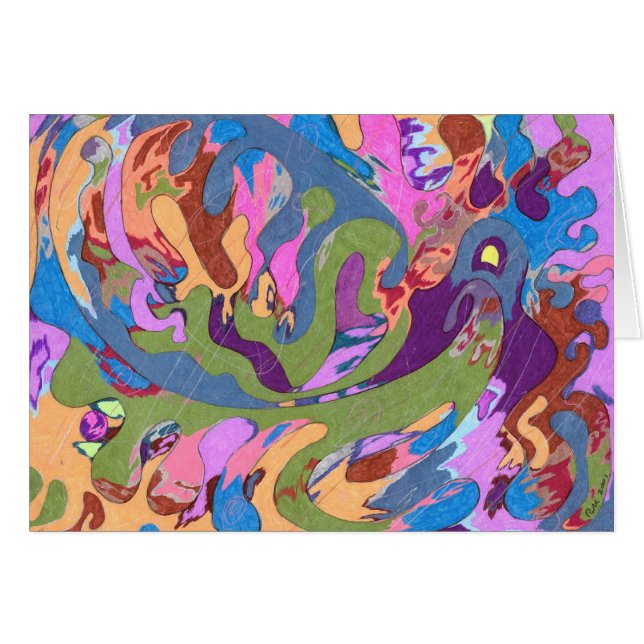 "Noyer" l'art Abstrait (Devant horizontal)