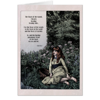 Noyes "Heart of the Woods" Victorian Art Card