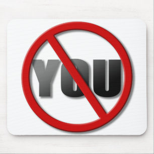 NoYouSymbolLightProduct Mouse Pad