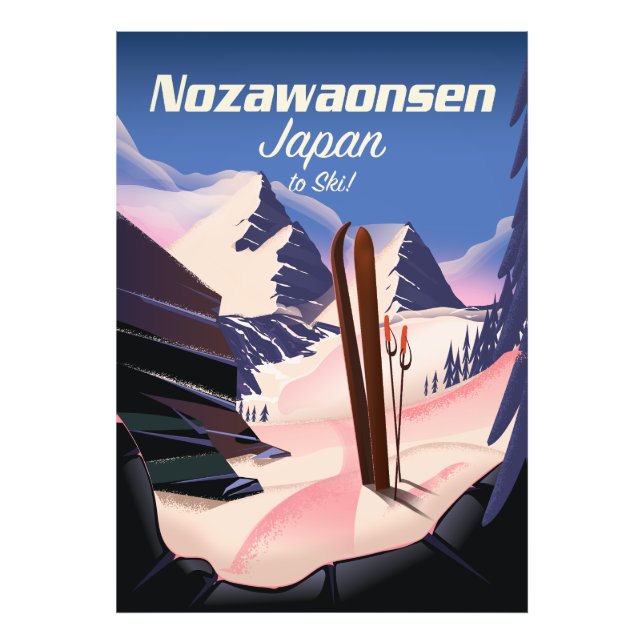 Nozawaonsen Japan to ski Photo Print (Front)