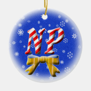 NP CANDY CANE CHRISTMAS ORNAMENT - NURSE