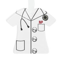 NP LAB COAT ORNAMENT CHRISTMAS (CUSTOMIZABLE)