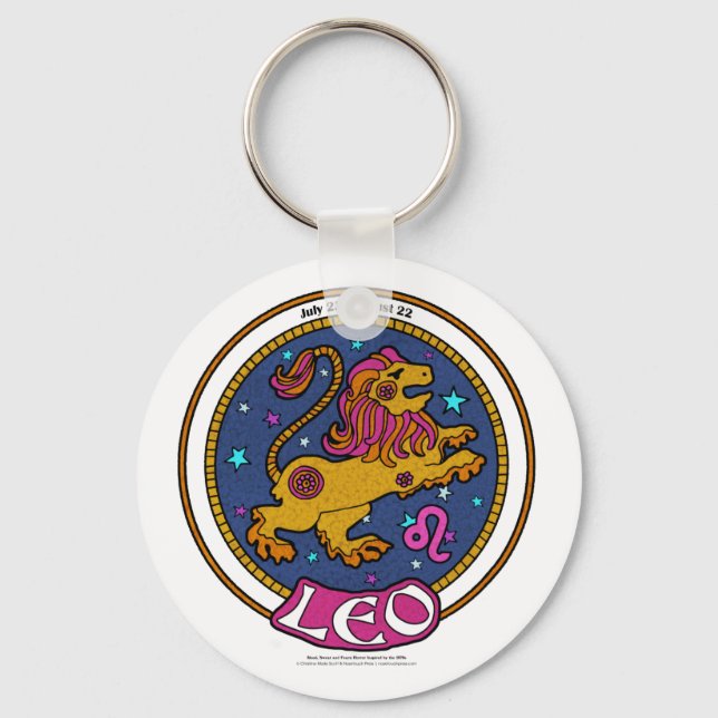 NP Leo 2.25" Basic Button Keychain (Front)
