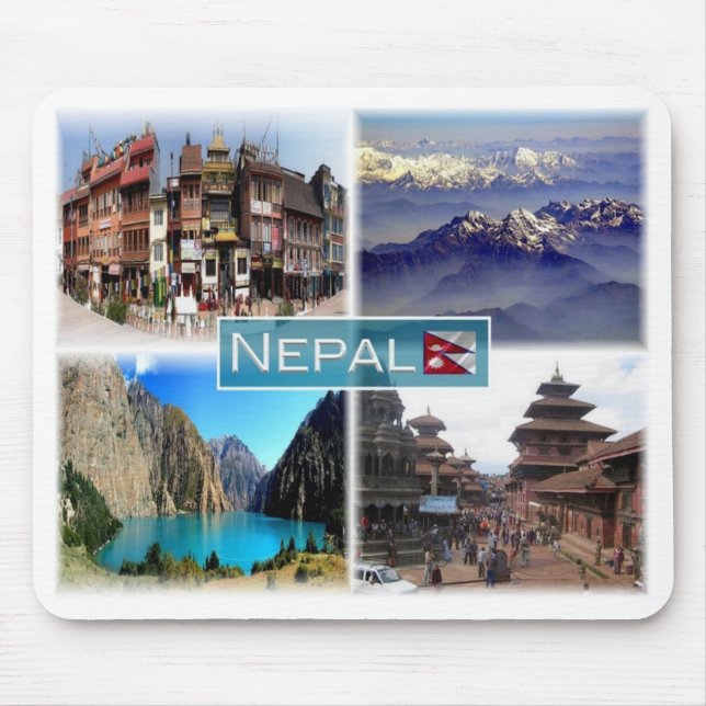 NP Nepal - Boudha Stupa - Mouse Pad (Front)