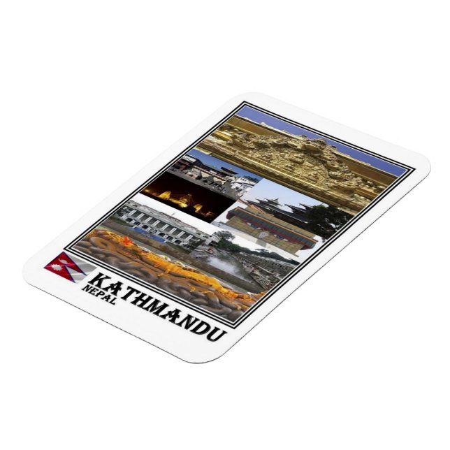 NP Népal - Katmandou - Mosaïque - Magnet (Côté Gauche)