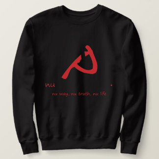 NP noir sur Sweatshirt noir