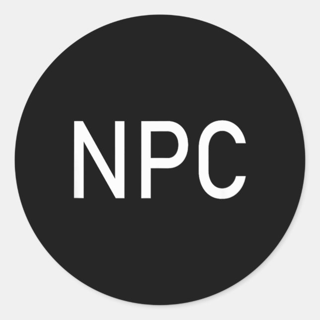 NPC CLASSIC ROUND STICKER (Front)