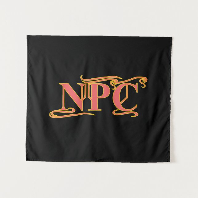 NPC Do Not Maim Rob or Kill Funny RPG Tapestry (Front (Horizontal))