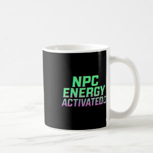 Npc Energy Activated Funny Aesthetic Gamer Rgb Pix Coffee Mug