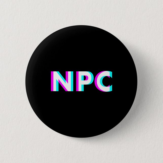 Npc Meme - Non Player Character 2  Inch Round Button (Front)