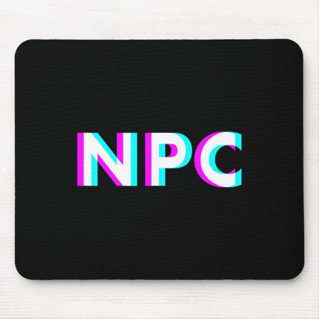 Npc Meme - Non Player Character 2  Mouse Pad (Front)