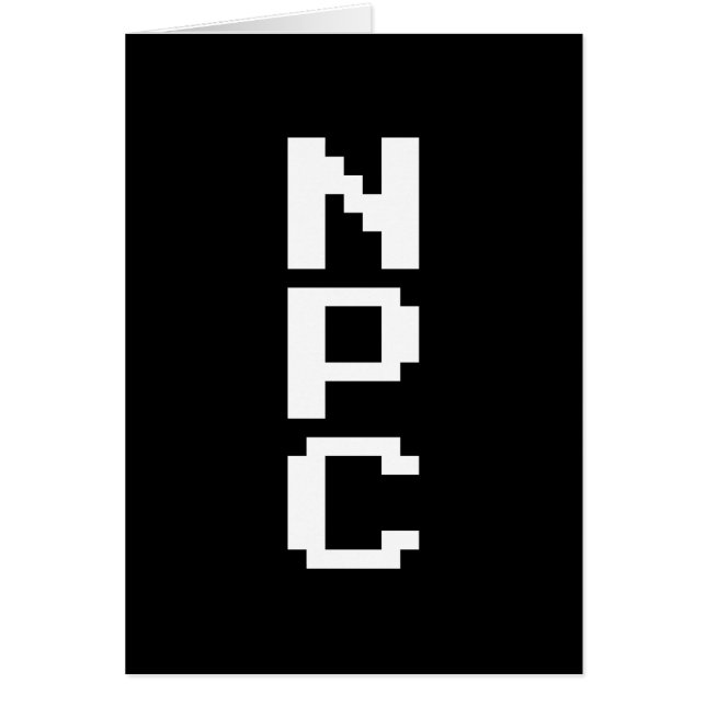 NPC - Non Playable Character Card (Front)